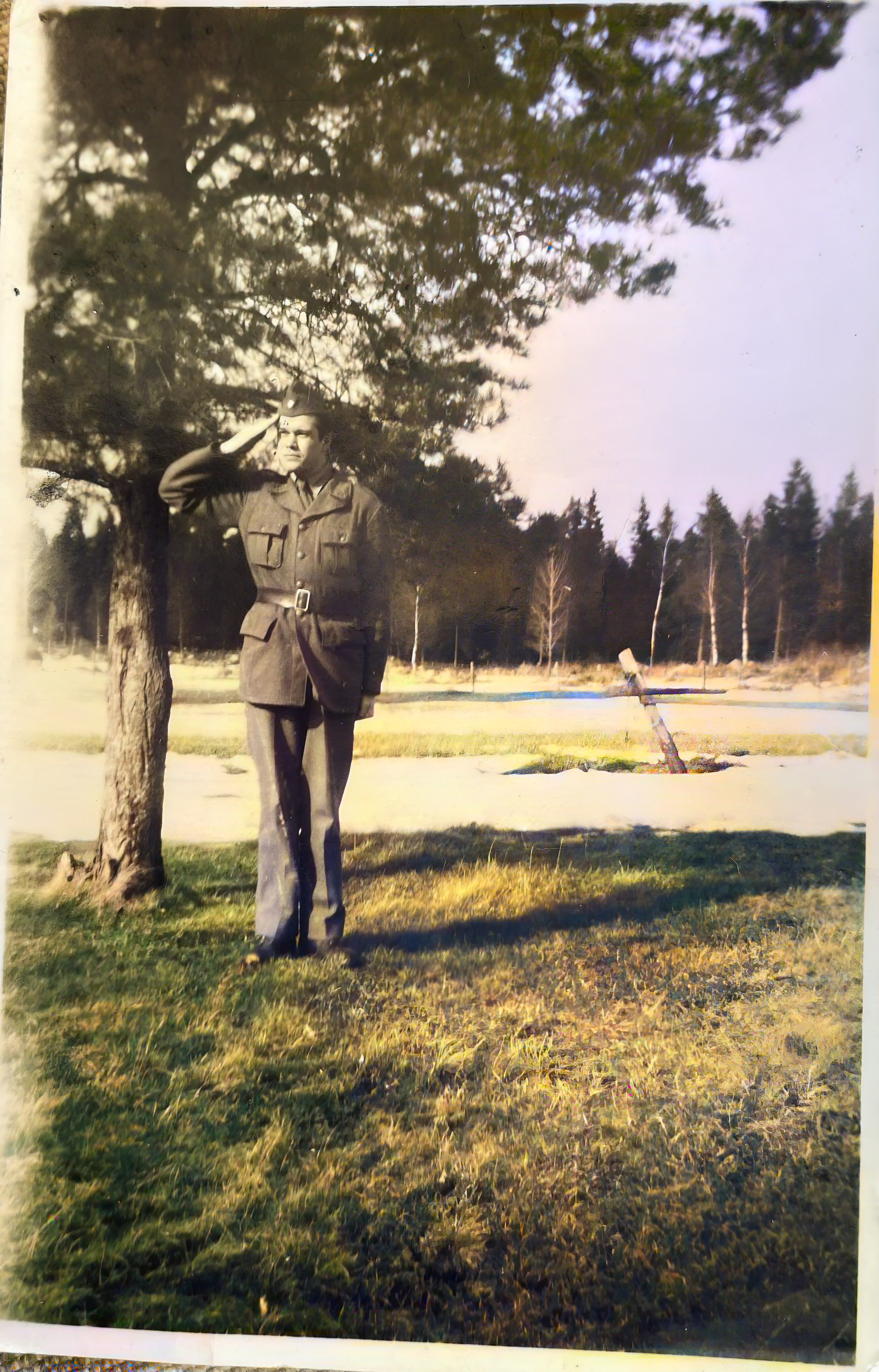 John Sandenskog i militäruniform